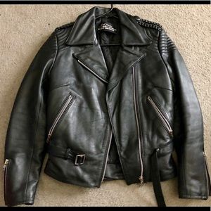 Ladies black leather Harley  Davidson jacket